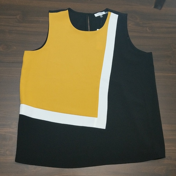 Calvin Klein Sleeveless Blouse - Picture 1 of 7